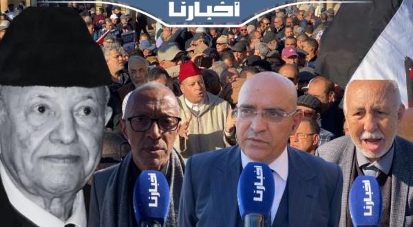 جنازة مهيبة في وداع أيقونة السياسة والمقاومة المغربية بنسعيد آيت يدر